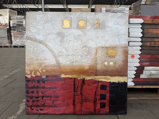 18x canvas schilderij modern 80x80, pv 073 - afbeelding 2 van  8