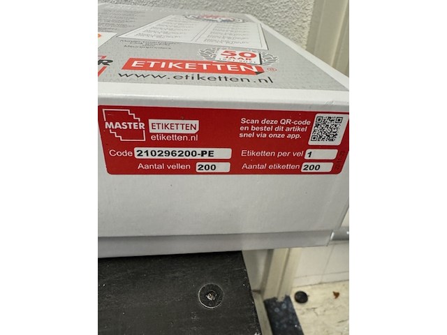 18x doos labels - afbeelding 7 van  7