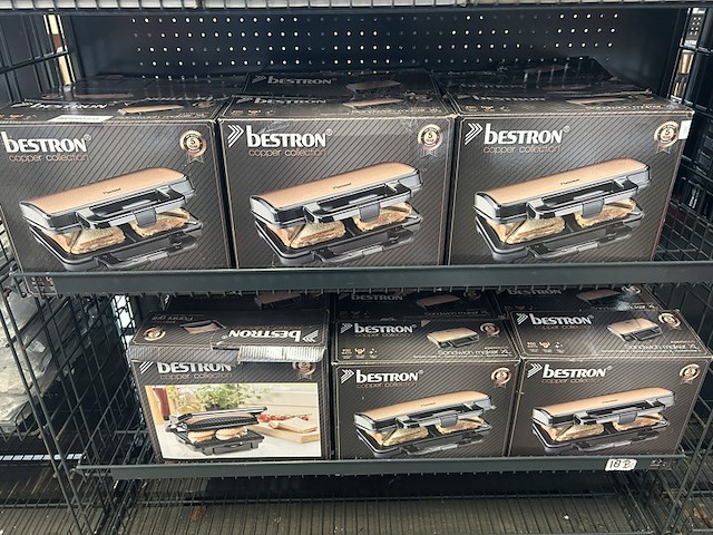 18x sandwichmaker xl bestron, copper collection - afbeelding 1 van  4