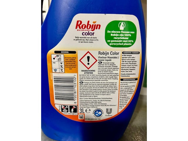 18x wasmiddel color 3 ltr en 6x wasverzachter 0,75 ltr robijn - afbeelding 6 van  6