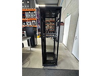19 inch patch kast incl. 2x power protectie stekkerblok 42he - afbeelding 2 van  2