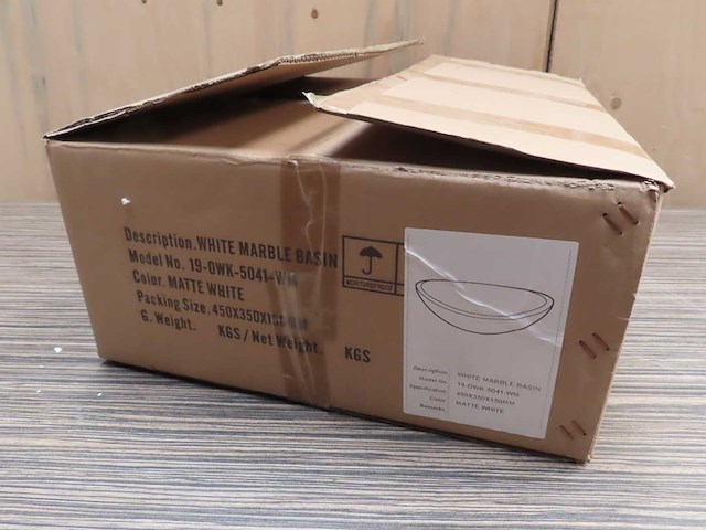 19-owk-5041-wm - marmeren waskom - afbeelding 3 van  4