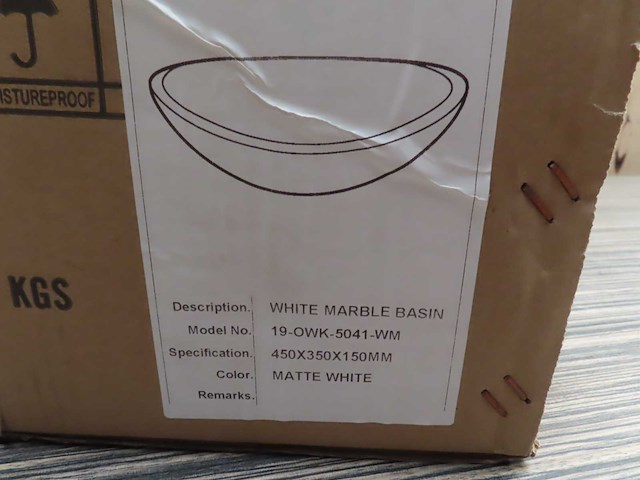 19-owk-5041-wm - marmeren waskom - afbeelding 4 van  4