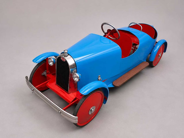 1928 bugatti eureka pedal car | original vintage pedal car - afbeelding 1 van  14