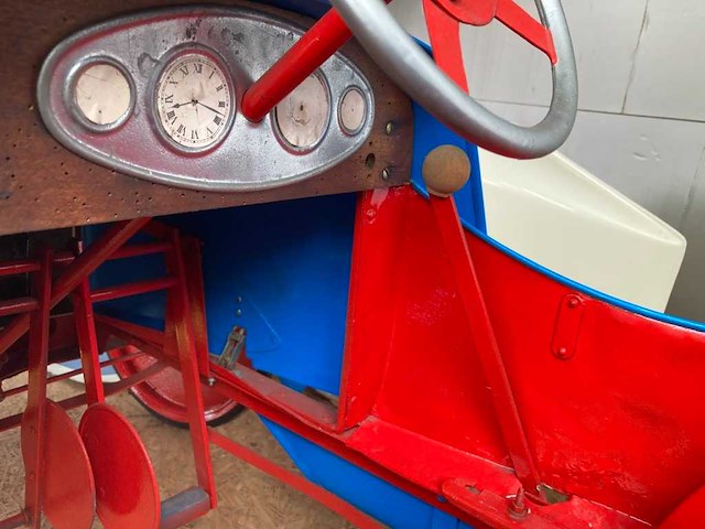 1928 bugatti eureka pedal car | original vintage pedal car - afbeelding 9 van  14