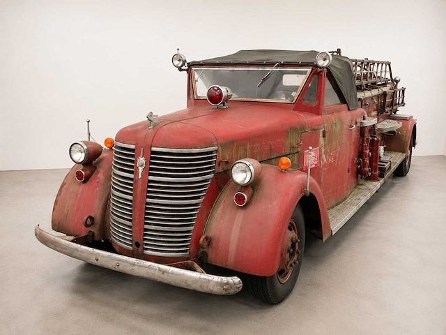 1946 american lafrance ladder truck | vintage fire engine - afbeelding 1 van  17