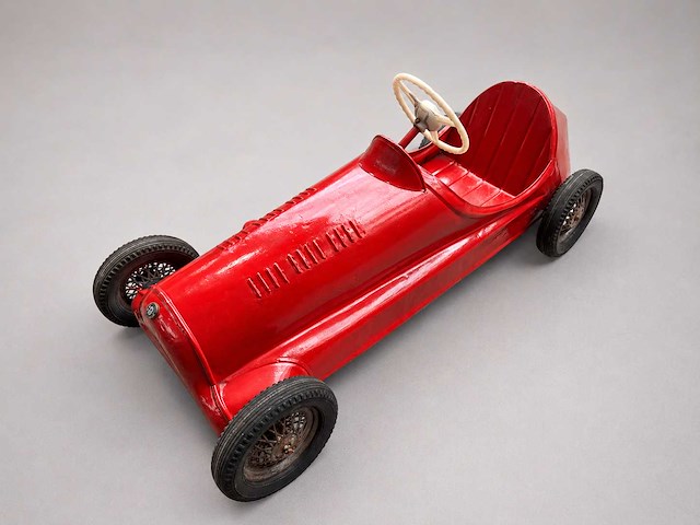 1950 alfa romeo pedal car | original vintage pedal car - afbeelding 1 van  12