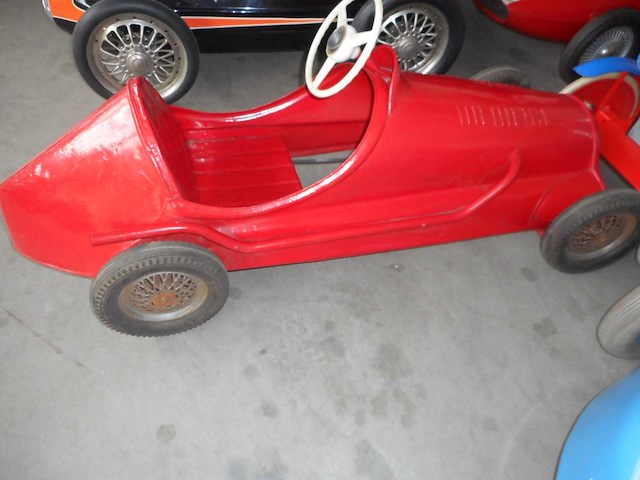 1950 alfa romeo pedal car | original vintage pedal car - afbeelding 4 van  12