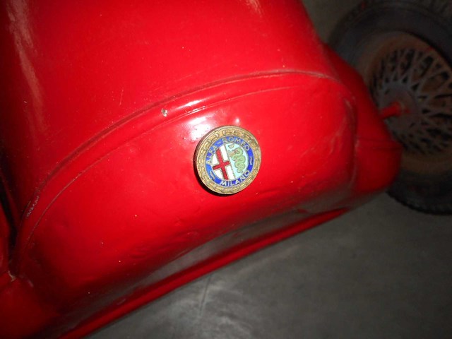 1950 alfa romeo pedal car | original vintage pedal car - afbeelding 5 van  12