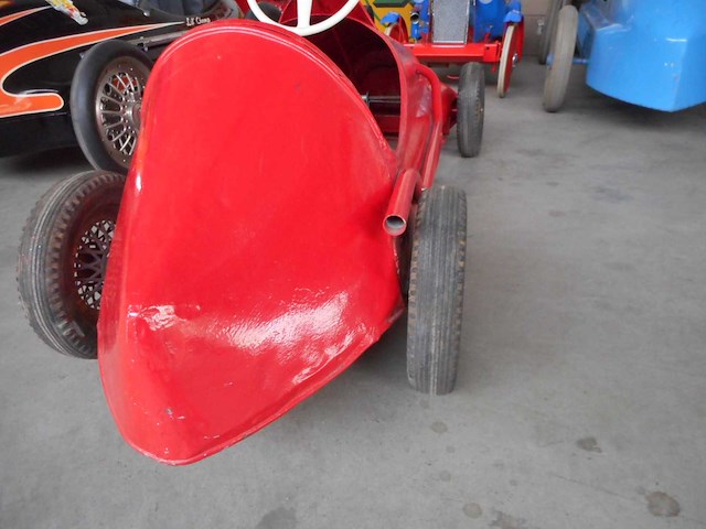 1950 alfa romeo pedal car | original vintage pedal car - afbeelding 9 van  12