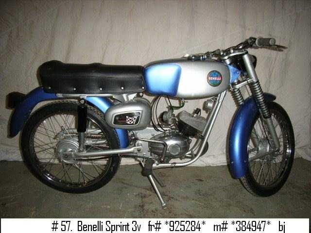 1950 benelli sprint 3v 50cc | italian classic moped - afbeelding 2 van  3