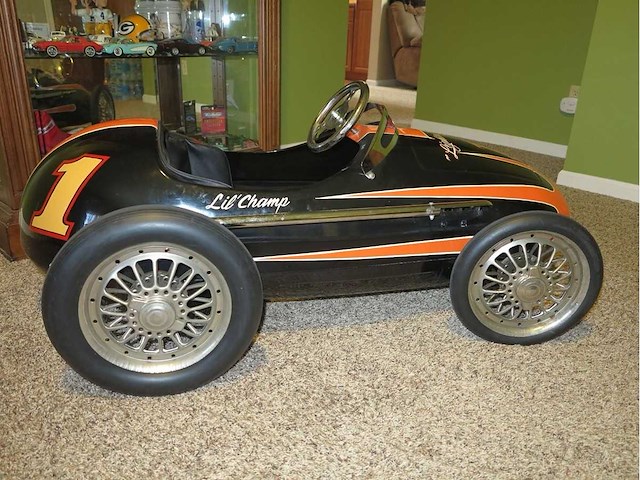1950 ferrari-style pedal car | vintage pedal car - afbeelding 12 van  14