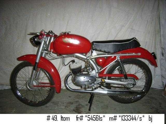 1950 itom esperia 50cc | italian classic moped - afbeelding 7 van  7