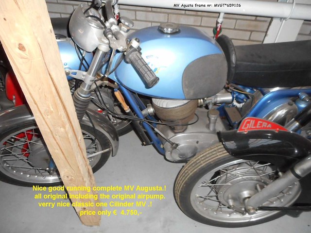 1950 mv agusta single cylinder | italian classic motorcycle - afbeelding 6 van  6