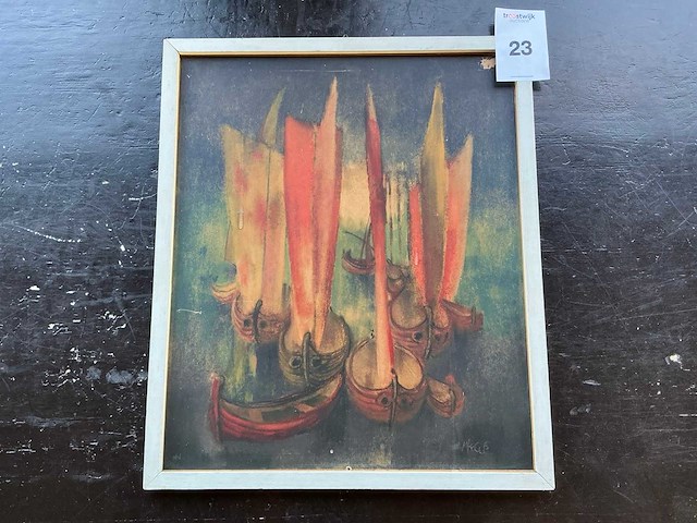 1951 walter von wecus “sailling the mediterranean” replica - afbeelding 1 van  10