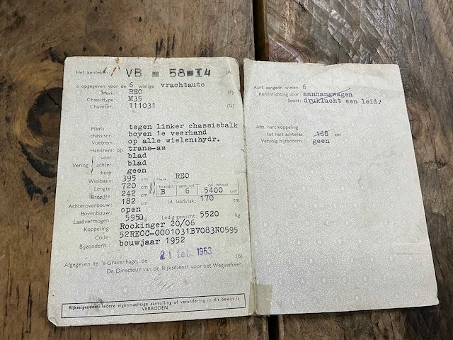 1952 reo m35 legervoertuig - afbeelding 37 van  42