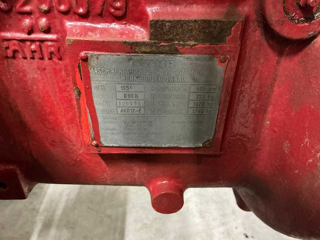1954 fahr d90h oldtimer tractor - afbeelding 4 van  15