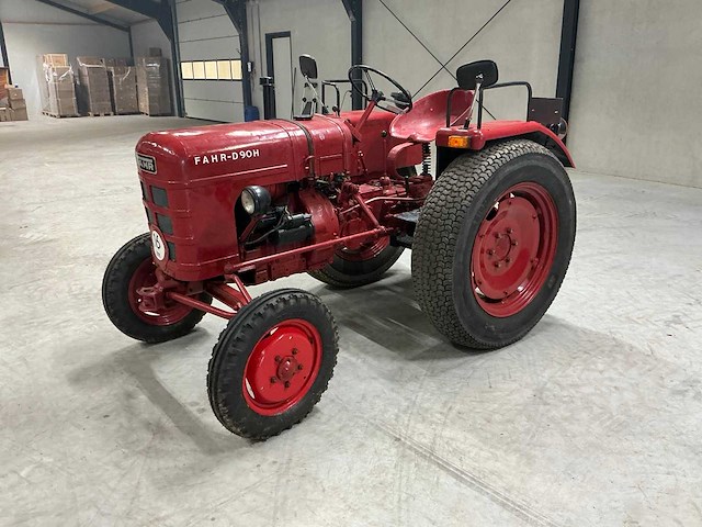 1954 fahr d90h oldtimer tractor - afbeelding 1 van  15