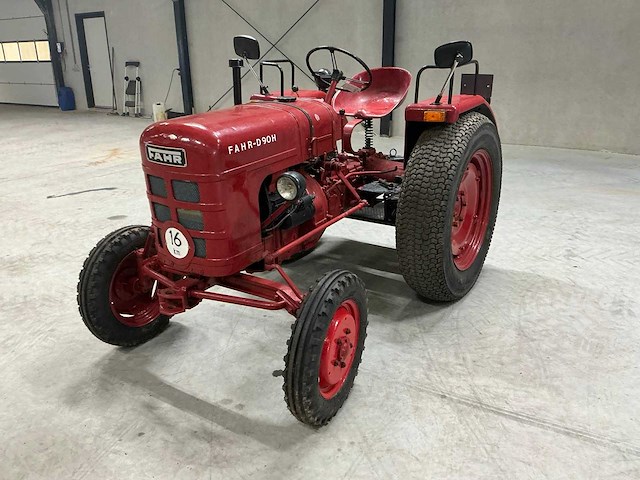 1954 fahr d90h oldtimer tractor - afbeelding 9 van  15