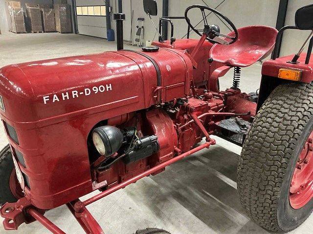 1954 fahr d90h oldtimer tractor - afbeelding 14 van  15