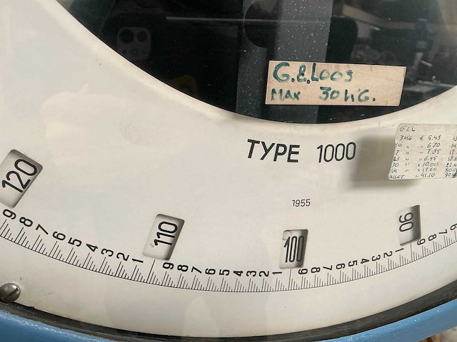 1955 berkel 1000 weegschaal - afbeelding 6 van  9