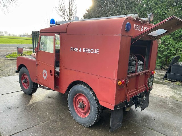 1955 land rover 80 series 1 brandweervoertuig 4x4 - afbeelding 10 van  33