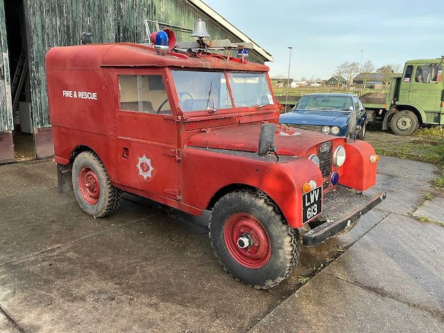 1955 land rover 80 series 1 brandweervoertuig 4x4 - afbeelding 3 van  33