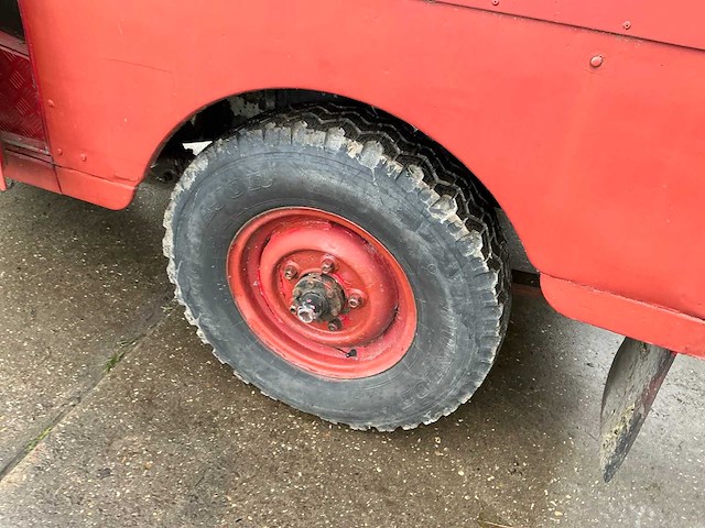 1955 land rover 80 series 1 brandweervoertuig 4x4 - afbeelding 3 van  33