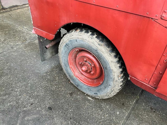1955 land rover 80 series 1 brandweervoertuig 4x4 - afbeelding 9 van  33