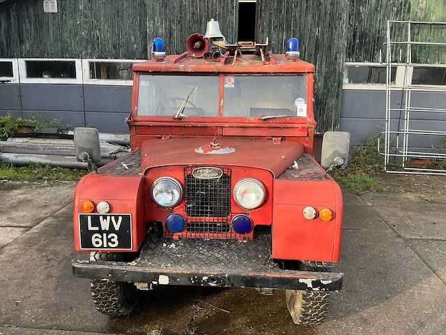1955 land rover 80 series 1 brandweervoertuig 4x4 - afbeelding 8 van  33