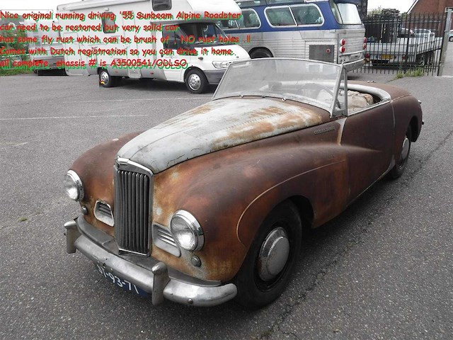 1955 sunbeam alpine mk iii roadster | british classic roadster - afbeelding 25 van  29