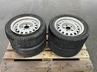 195/50r13 + 6j13h2 aanhangwagen band met velg (4x)