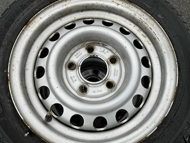 195/50r13 + 6j13h2 aanhangwagen band met velg (4x) - afbeelding 4 van  5