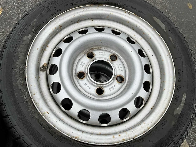 195/50r13 + 6j13h2 aanhangwagen band met velg (4x) - afbeelding 5 van  5