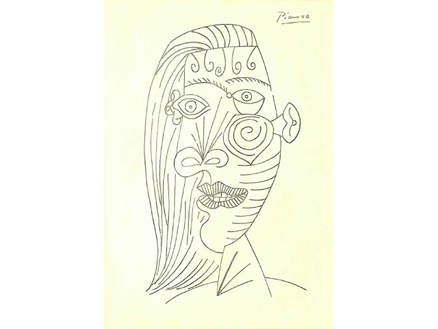 1956 gouache pablo picasso ‘zt’ - afbeelding 1 van  7