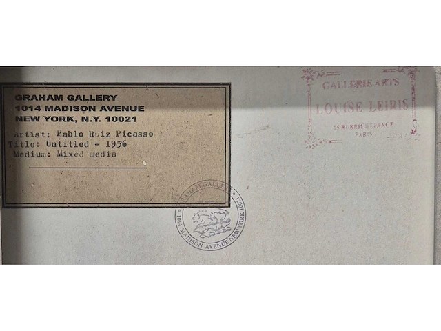 1956 gouache pablo picasso ‘zt’ - afbeelding 5 van  7