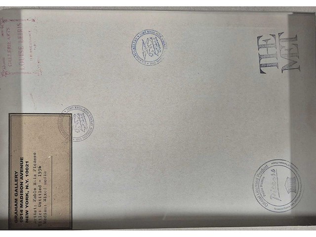 1956 gouache pablo picasso ‘zt’ - afbeelding 6 van  7