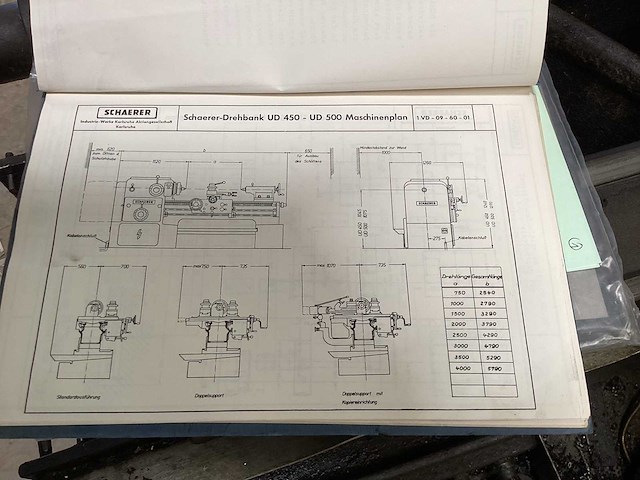 1956 schaerer e 00144 centerdraaibank - afbeelding 2 van  5