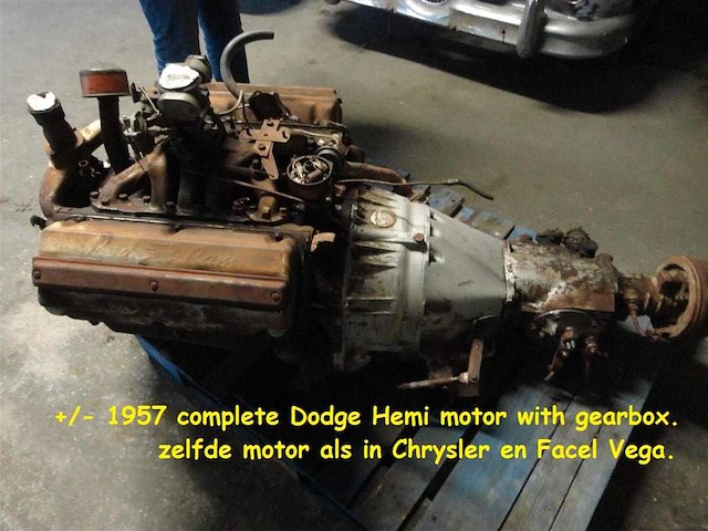 1957 dodge hemi v8 engine & gearbox | original classic drivetrain - afbeelding 8 van  11