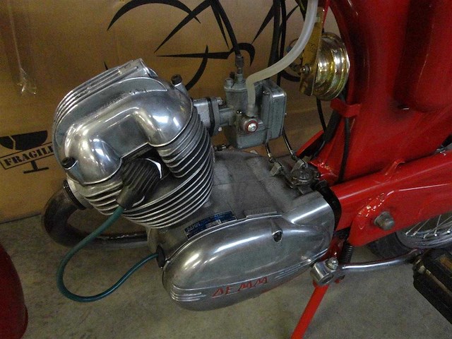 1958 demm 50cc 4-stroke | italian classic moped - afbeelding 8 van  9