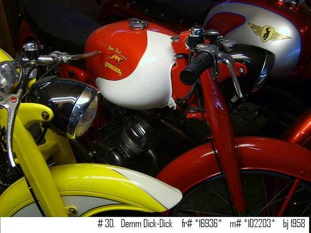 1958 demm dick-dick #6 50cc | italian classic moped - afbeelding 2 van  13