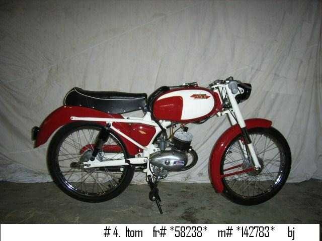1958 itom 50cc moped #1 | italian classic moped - afbeelding 2 van  3