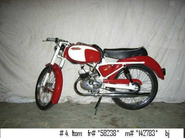 1958 itom 50cc moped #1 | italian classic moped - afbeelding 3 van  3