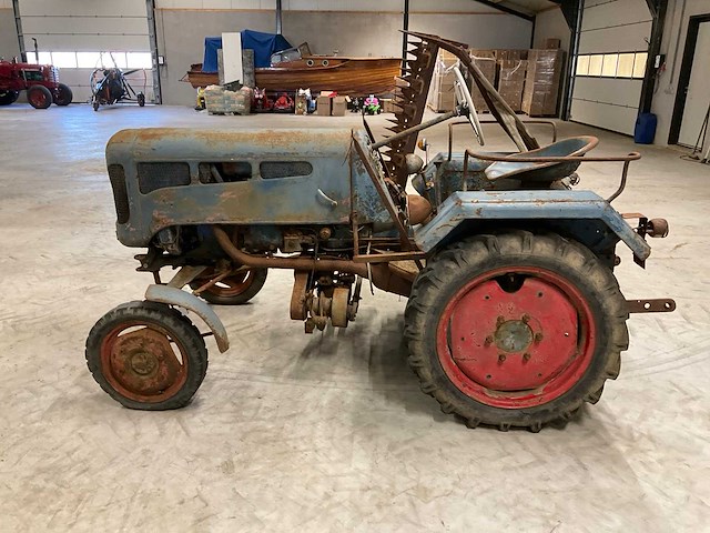 1958 lanz bulldog d1306 oldtimer tractor - afbeelding 12 van  14