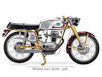 1958 mondial 175 sprint | italian classic motorcycle - afbeelding 13 van  38
