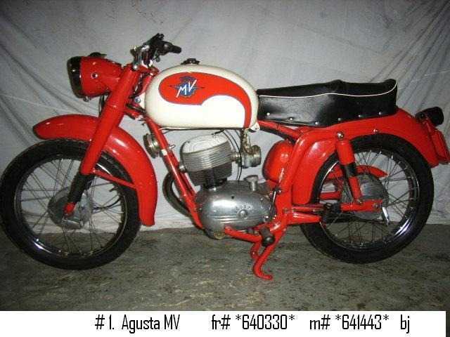 1958 mv agusta motorcycle #1 | italian classic motorcycle - afbeelding 2 van  3