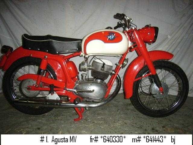 1958 mv agusta motorcycle #1 | italian classic motorcycle - afbeelding 3 van  3