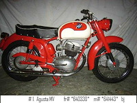 1958 mv agusta motorcycle #1 | italian classic motorcycle - afbeelding 3 van  3
