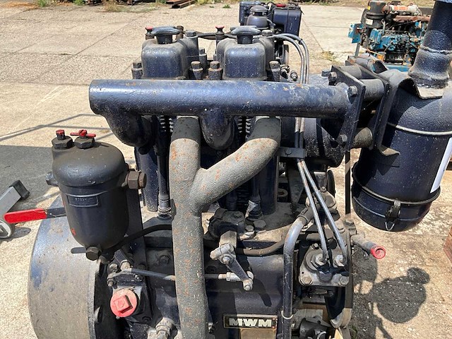 1958 mwm akd112 z stationair dieselmotor - afbeelding 5 van  9