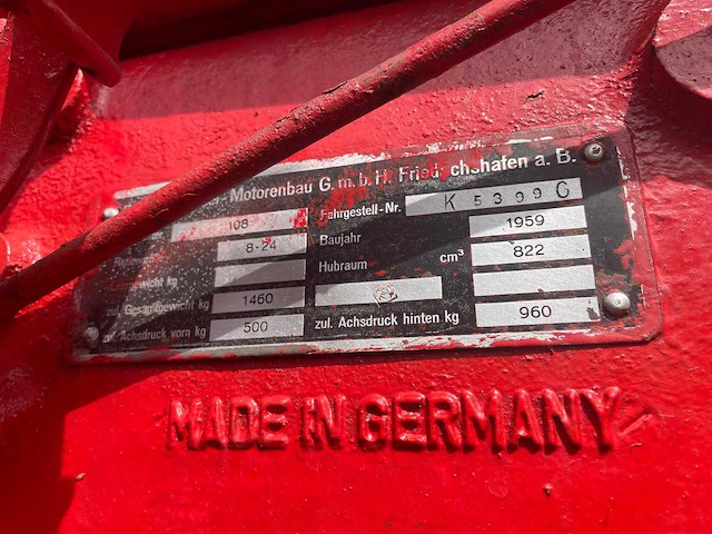 1958 porsche diesel junior 108 oldtimer tractor - afbeelding 66 van  66